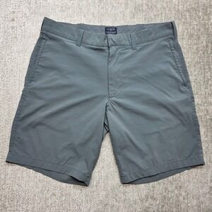 J.Crew Flex Gramercy Shorts Mens 31 Gray Stretch Flat Front Chino L4595 SU19